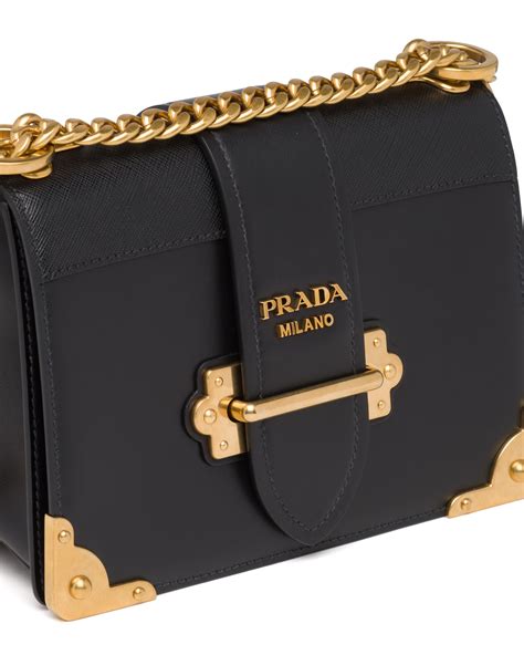 prada cahier bag madras|Prada cahier shoulder bag black.